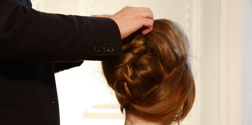 accessorized updo